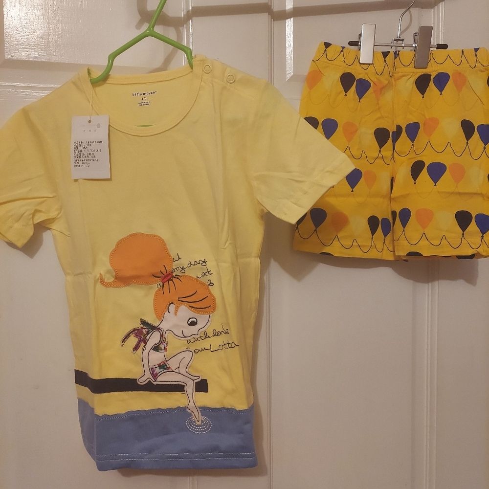 Mavin kids outfit 4t shorts & shirt